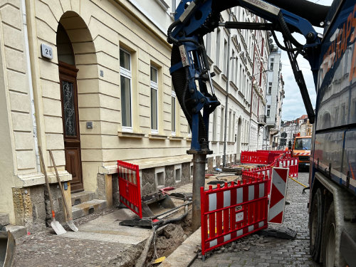 Einsatz unseres Saugbaggers